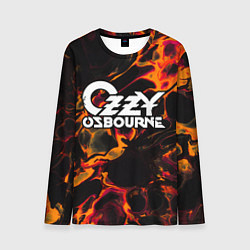 Лонгслив мужской Ozzy Osbourne red lava, цвет: 3D-принт