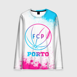 Лонгслив мужской Porto neon gradient style, цвет: 3D-принт