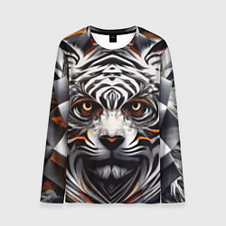 Мужской лонгслив Абстракция: тигр
