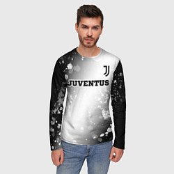 Лонгслив мужской Juventus sport на светлом фоне посередине, цвет: 3D-принт — фото 2