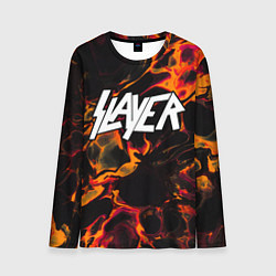 Лонгслив мужской Slayer red lava, цвет: 3D-принт