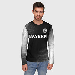 Лонгслив мужской Bayern sport на темном фоне посередине, цвет: 3D-принт — фото 2