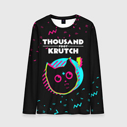Лонгслив мужской Thousand Foot Krutch - rock star cat, цвет: 3D-принт
