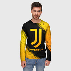 Лонгслив мужской Juventus - gold gradient, цвет: 3D-принт — фото 2