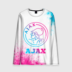 Лонгслив мужской Ajax neon gradient style, цвет: 3D-принт