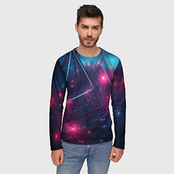 Лонгслив мужской Конструкция с ярким свечением, цвет: 3D-принт — фото 2