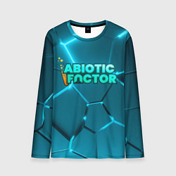 Лонгслив мужской Abiotic Factor logo neon, цвет: 3D-принт