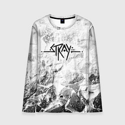 Лонгслив мужской Stray white graphite, цвет: 3D-принт
