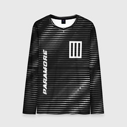 Лонгслив мужской Paramore metal rock lines, цвет: 3D-принт