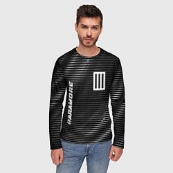 Лонгслив мужской Paramore metal rock lines, цвет: 3D-принт — фото 2