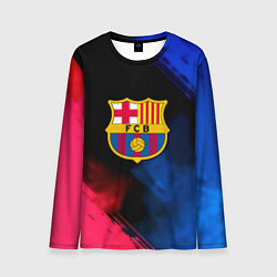 Лонгслив мужской Barcelona fc club gradient smoke, цвет: 3D-принт