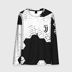 Мужской лонгслив Juventus hexagon black sport