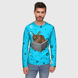 Лонгслив мужской Шлепа в коробке, цвет: 3D-принт — фото 2