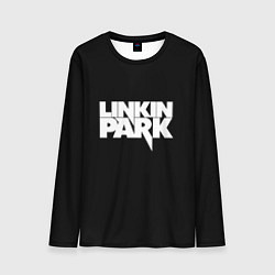 Лонгслив мужской Lnkin park logo white, цвет: 3D-принт