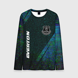 Мужской лонгслив Everton glitch blue