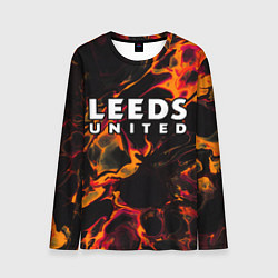 Лонгслив мужской Leeds United red lava, цвет: 3D-принт