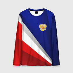 Лонгслив мужской Россия - униформа федерации, цвет: 3D-принт
