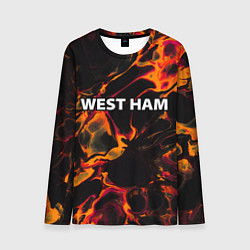 Лонгслив мужской West Ham red lava, цвет: 3D-принт