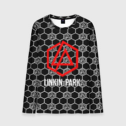 Лонгслив мужской Linkin park logo pattern, цвет: 3D-принт