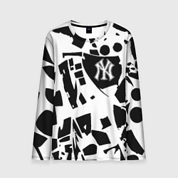 Лонгслив мужской New York yankees - abstraction, цвет: 3D-принт