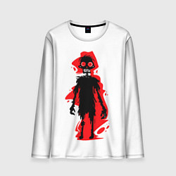 Мужской лонгслив Красный Зомби