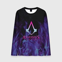 Лонгслив мужской Assassins Creed flame, цвет: 3D-принт