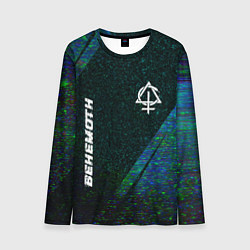 Мужской лонгслив Behemoth glitch blue
