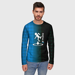 Лонгслив мужской Portal pattern geometry, цвет: 3D-принт — фото 2