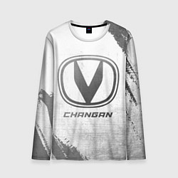 Лонгслив мужской Changan - white gradient, цвет: 3D-принт