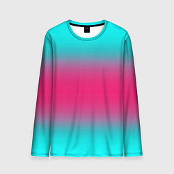 Лонгслив мужской Градиент текстура неон, цвет: 3D-принт