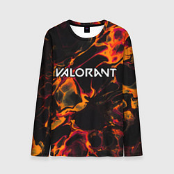Лонгслив мужской Valorant red lava, цвет: 3D-принт