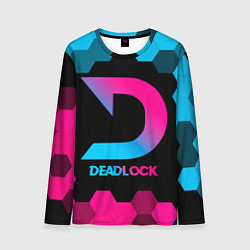 Лонгслив мужской Deadlock - neon gradient, цвет: 3D-принт