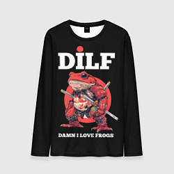 Мужской лонгслив DILF - damn I love frogs