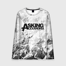 Лонгслив мужской Asking Alexandria white graphite, цвет: 3D-принт