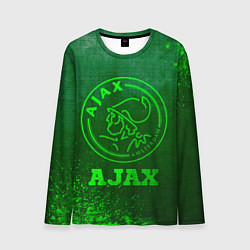 Лонгслив мужской Ajax - green gradient, цвет: 3D-принт