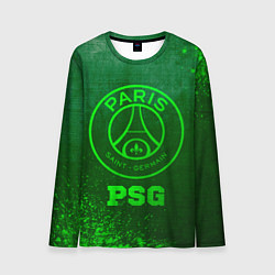 Лонгслив мужской PSG - green gradient, цвет: 3D-принт