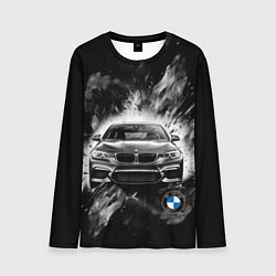 Лонгслив мужской BMW брызги абстракции, цвет: 3D-принт