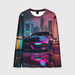 Мужской лонгслив Porshe night city
