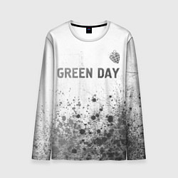 Лонгслив мужской Green Day - white gradient посередине, цвет: 3D-принт