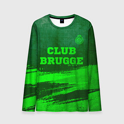 Лонгслив мужской Club Brugge - green gradient посередине, цвет: 3D-принт