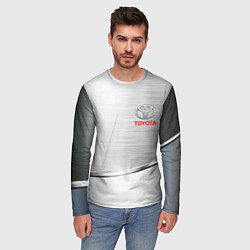 Лонгслив мужской Toyota metalic brend, цвет: 3D-принт — фото 2