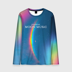 Лонгслив мужской Moon music Coldplay, цвет: 3D-принт