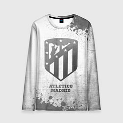 Лонгслив мужской Atletico Madrid - white gradient, цвет: 3D-принт