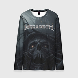 Лонгслив мужской Megadeth череп под деревом, цвет: 3D-принт