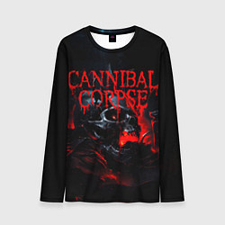 Мужской лонгслив Cannibal Corpse кровавый череп