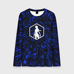 Лонгслив мужской Tomb Raider blue energy, цвет: 3D-принт