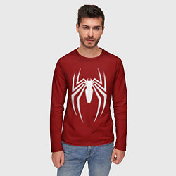 Лонгслив мужской SpiderMan - logo, цвет: 3D-принт — фото 2