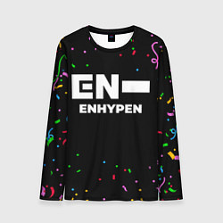 Лонгслив мужской Enhypen конфети, цвет: 3D-принт