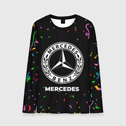 Лонгслив мужской Mercedes конфети, цвет: 3D-принт
