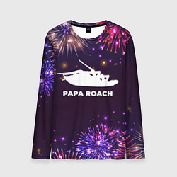 Лонгслив мужской Праздничный Papa Roach, цвет: 3D-принт